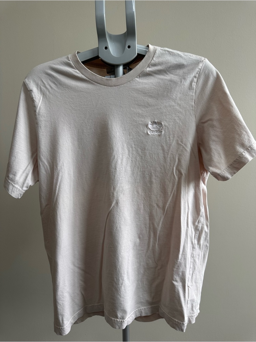 adidas Men's Crew Tee in Pale Pink